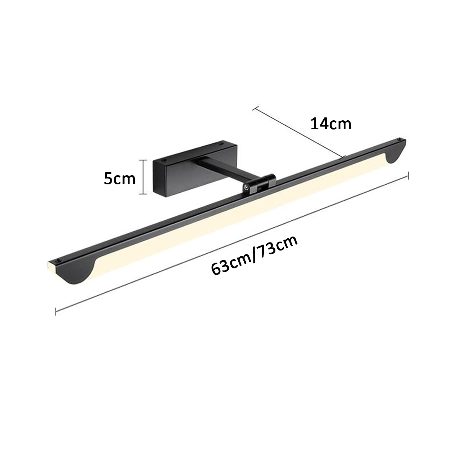 LED Spiegel Beleuchtung Bad Wandleuchten Spiegel Spiegel Frontbeleuchtung Feuchtigkeitsbeständig Badleuchten Edelstahl Basis Badbeleuchtung