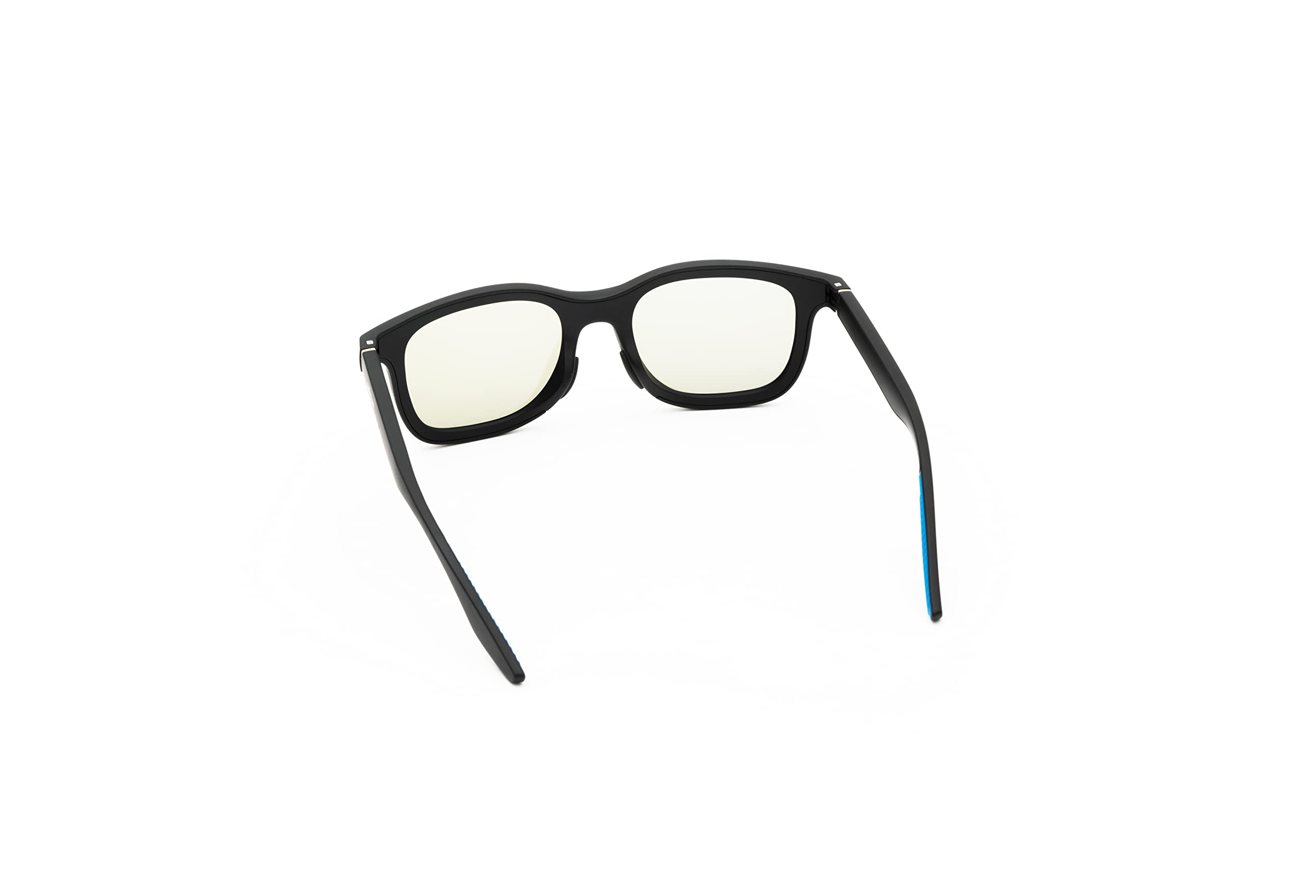 Wicue VR-3039 Occhiali da sole E-Touch, lenti elettroniche fotocromatiche istantanee e polarizzate, protezione UV, design classico, unisex, regolazione luminosità tramite comando touch, nero