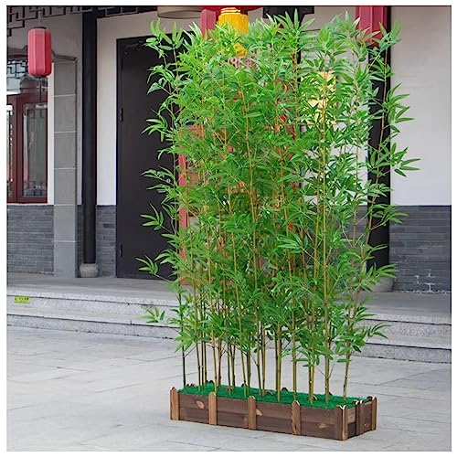 XMDEUR Árbol de bambú Artificial para Exteriores, 100, 120, 150, 180 cm de Altura, Separador de ambientes para pasillos de Entrada, Plantas Falsas con Base de Madera, Patio, Estudio, Oficina, Patio