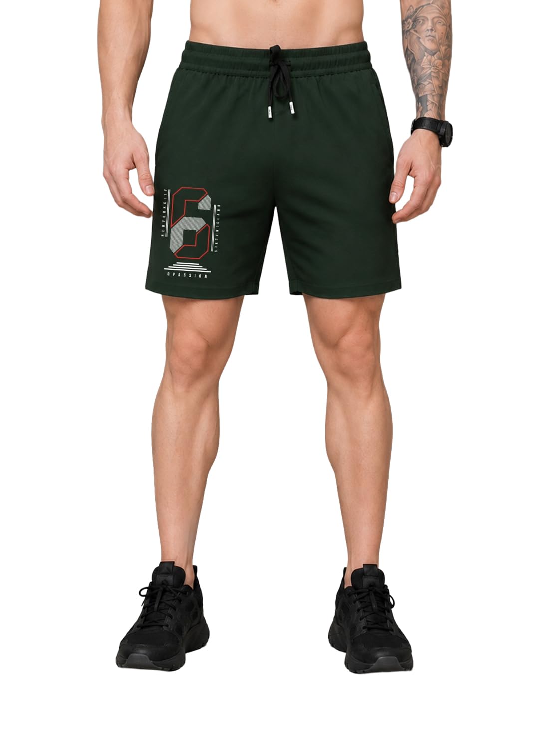 Dpassion Men's Sports Shorts Quick Dry for Gym, Running & Fitness | Stretchable Fabric-picture-27