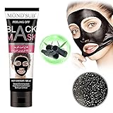 MOUSAND Bamboo Charcoal Remover Mask,Deeply Cleansing Peel Off Mask For Face Nose Acne, Purifying Facial Black Mask. (bamboo charcoal)