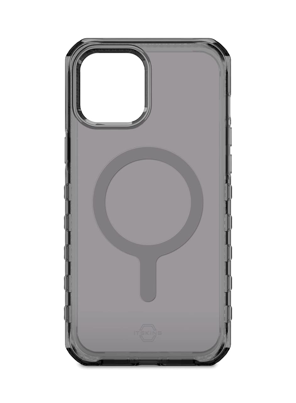 ITSKINSSupreme//MagClear 3M Drop Protection Anti-Microbial Grey and Grey Paint Case for iPhone 13 Pro
