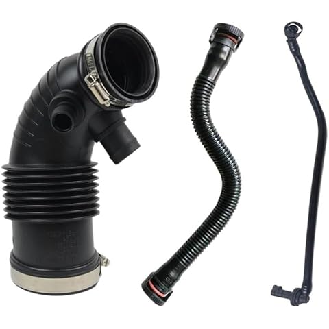 WUKEWANGDING 11157608144 11157614690 13717597586 Air Duct Filtered Pipe Air Intake Hose with Steel Ring for BMW F20 F21 F30 (1 Set) Cover