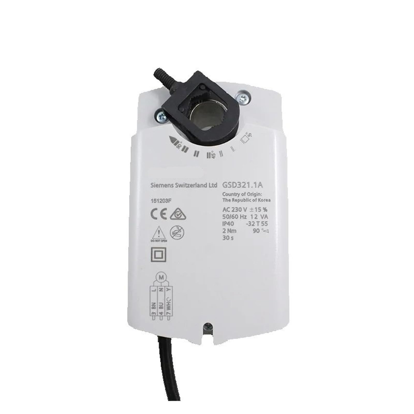 BALYDLUL Actuators Rotary version AC/DC 24 V and AC 230 V,GSD321.1A