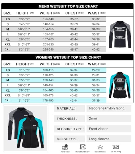 Chaqueta de neopreno DEHAI para mujer, 2mm, para buceo y natación miniatura 3