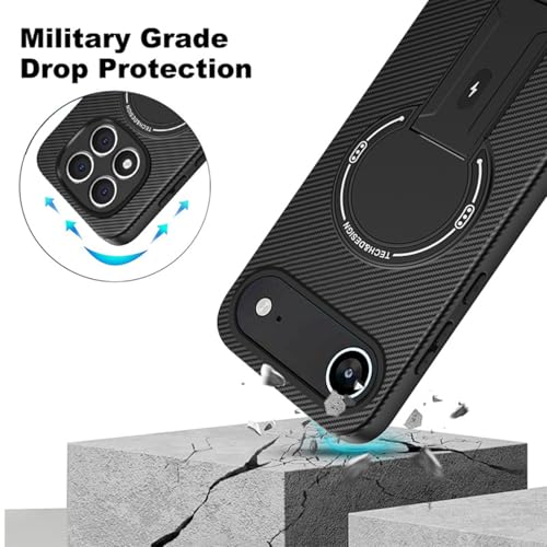 Coque iPhone 17 Air MagSafe pour visionner vos vidéos avec support carbone