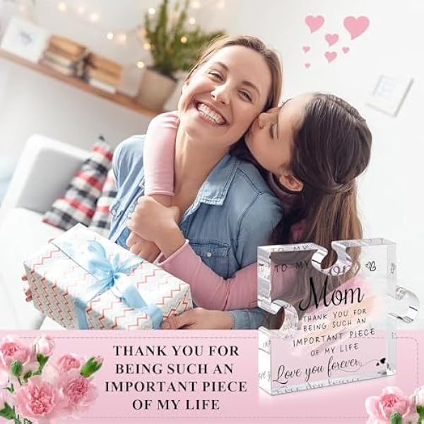 Подарок на День матери из акрила пазл с гравировкой Danke Mama персонализированный подарок на день рождения для мамы украшение для офиса 10 x 8 1 см A-Mama