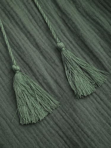 CIDER Women's High Waisted Wide Leg Pants with Pockets Drawstring Palazzo Business Casual Dress Pants Loose Trousers3