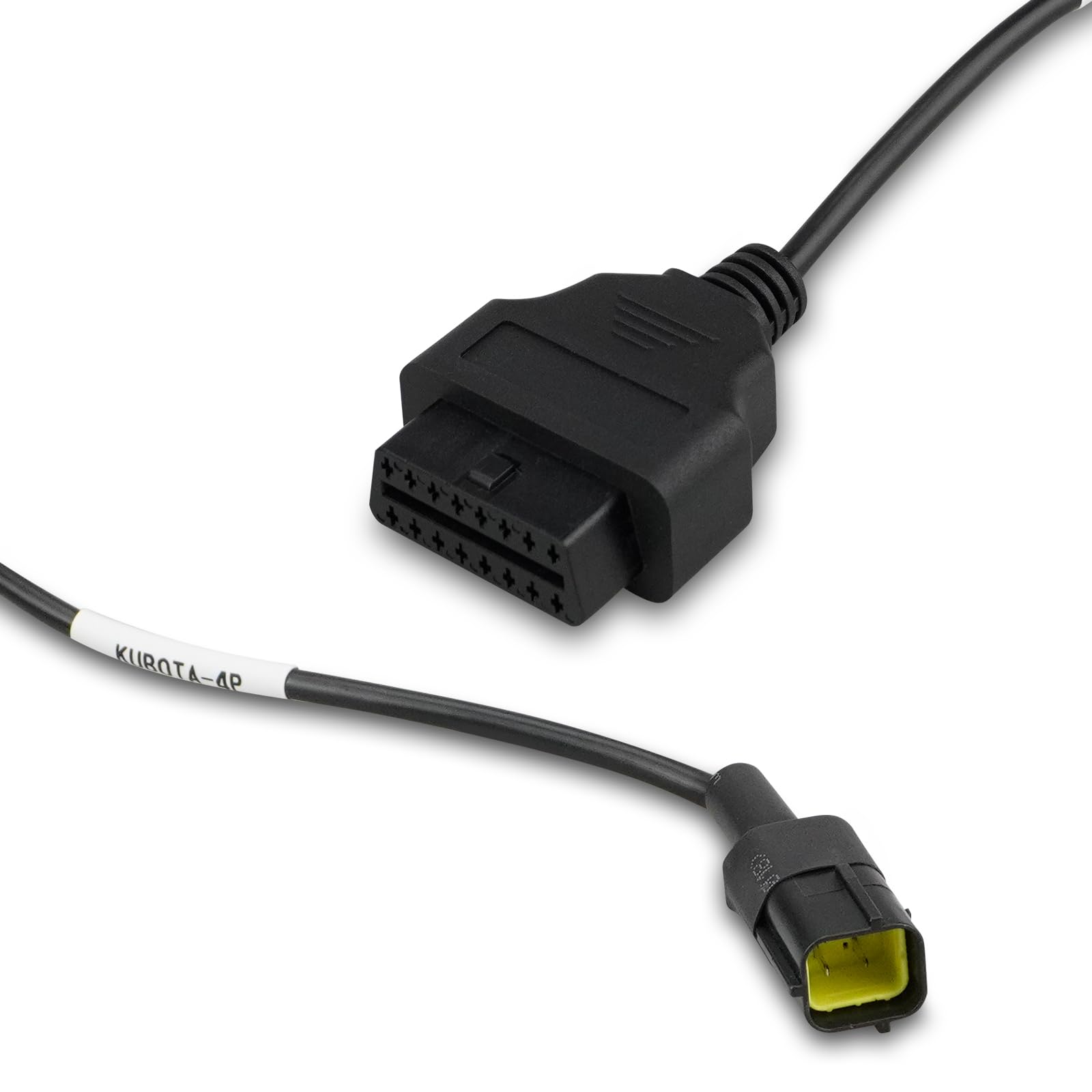 Cavo adattatore OBD2 per veicoli Kubota, 4 pin a 16 pin OBD1 a OBD2 connettore diagnostico, compatibile con strumenti di scansione OBD II, sostituisce 3824-26