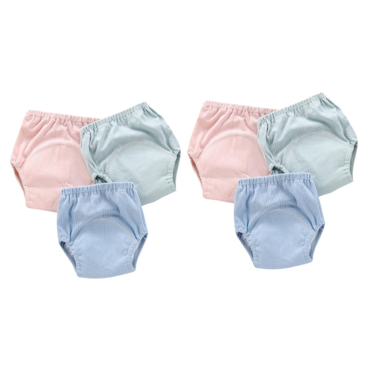 SHOWERORO 2 Sets Baby-trainingshosen 4-lagiges Atmungsaktives Material Wiederverwendbare Höschen Für Jungen/mädchen Gemischte Größen 90 Yards 3 Stück X 2
