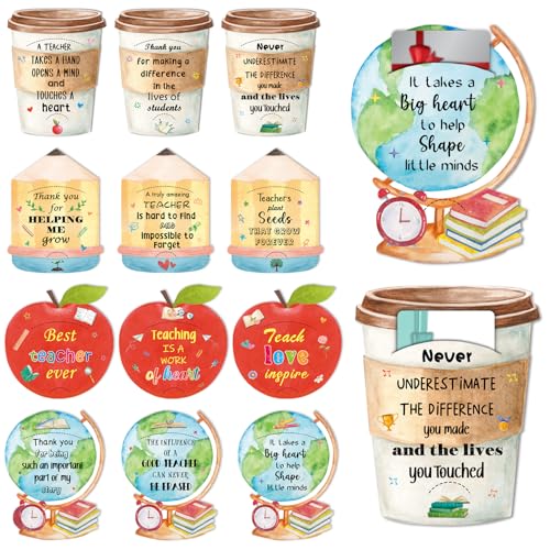 HEYINSHEN 24Pcs Teacher Gifts Card Holder Cute Teacher Appreciation Gift Card Holders Bulk Graduation Gift Card Sleeves End of School Year Gift Card From Students End of The Year Appreciation Gifts
