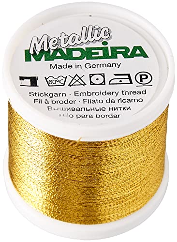 Image of Tacony Corporation Madeira Metallic Thread 200 Meters-Gold