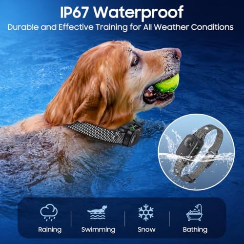 Dog Bark Collar, Automatic Bark Collar for Medium Large Dogs - 5
