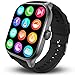 Produktbild Deunis Bliknes X5 Smartwatch 1,96 Zoll mit Telefonfunktion für Damen Herren kompatibel mit Android iOS, Schlafmonitor HD06 Schrittzähler Fitness Tracker, Fitnessuhr, Sportuhr, Armbanduhr(Schwarz)