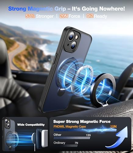 Support magnétique iPhone 15 rotatif pour visionner vos vidéos les mains libres - 4