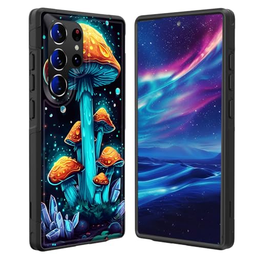 GFEWYTJYJ for Galaxy S24 Ultra Case,[10 FT Military Grade Drop Protection] Non-Slip Heavy Duty Shockproof Phone Case for Samsung Galaxy S24 Ultra 6.8 inch 2024,Magic Mushrooms - image 1