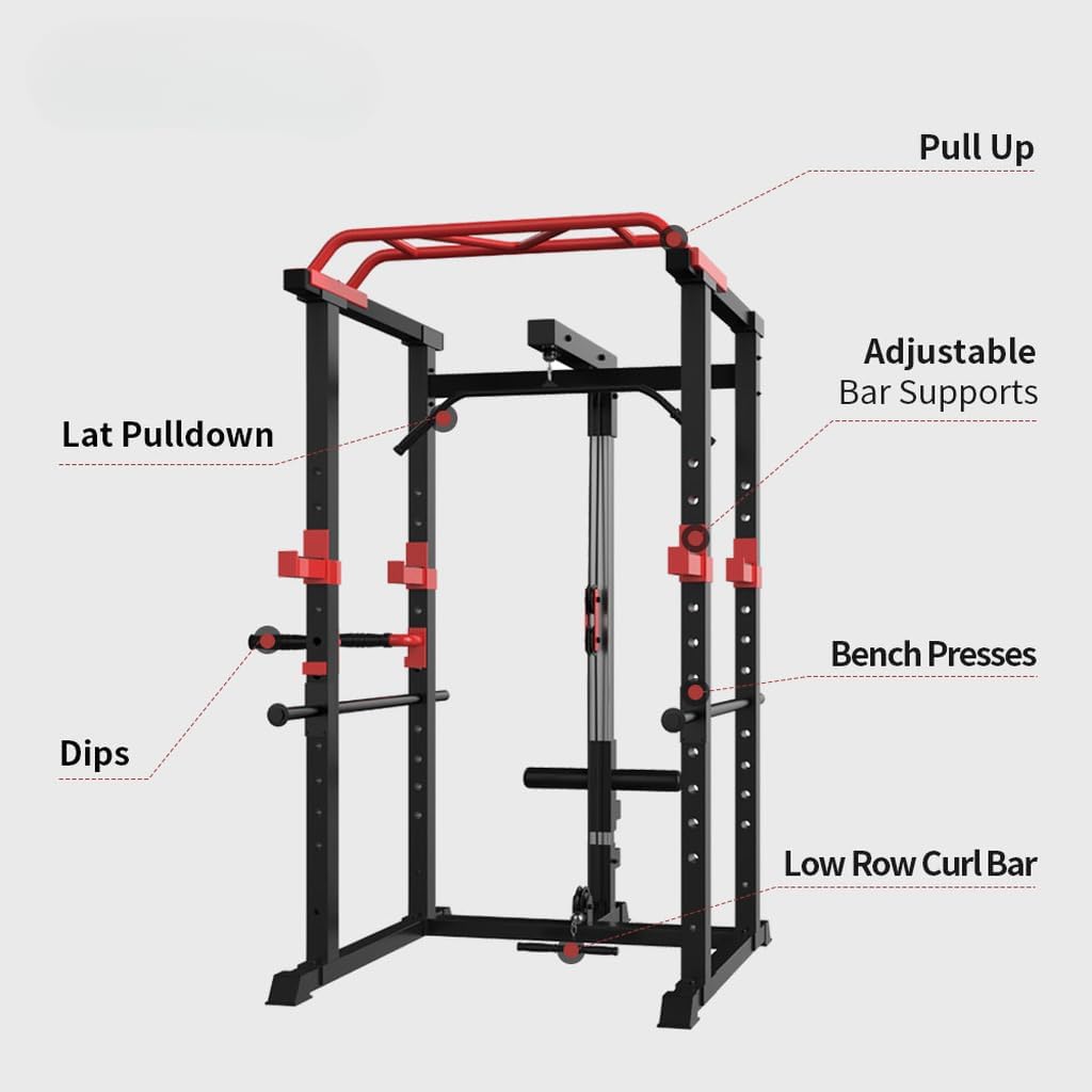 Rcopiom Rcopiom Multi-Functional Power Cage – Adjustable with 1000Lbs Capacity & Pull-Down - Image 5