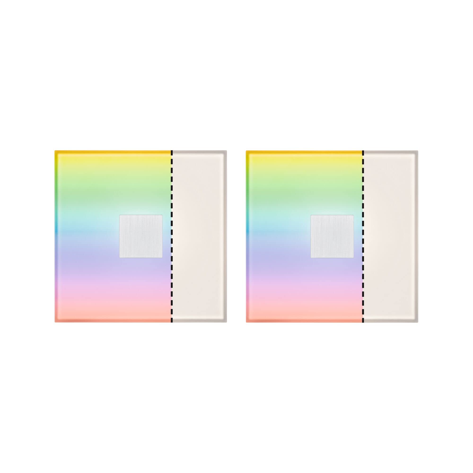 Paulmann Lumitiles Square, Zigbee, Rgbw, Set Of 2