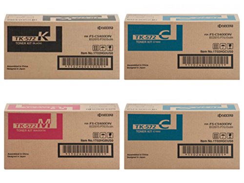 Toner TK-572 Kyocera pack de 4 cartouches CMJN pour imprimante FS-C5400DN