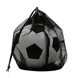 Zynqo Bolsa de Baloncesto con Cordón, Red para Pelotas, ​​Mochila Portátil de Pelota para Pelotas con Cordón y Gancho, Bolsa de Bola para Llevar Baloncesto Voleibol Fútbol Americano