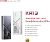 FiiO/JadeAudio KA13 Portable DAC Dongle, USB-C Adapter, 3.5mm and 4.4mm Outputs Compatible with Android/iOS System/PC/Music Players, PCM 384kHz/32bit | DSD256 550mW high power (Black)