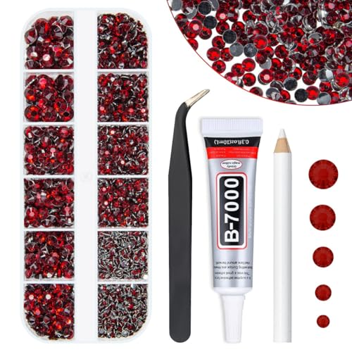 qiipii Cristaux marron foncé résine strass avec colle B7000