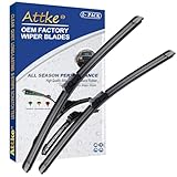 ATTKE Front Windshield Wiper Blades for Chevrolet Trax 2012-2020/Ford Fiesta 2008-2017 Genuine Replacement Wiper Blade Set 26'/15' (Set of 2)