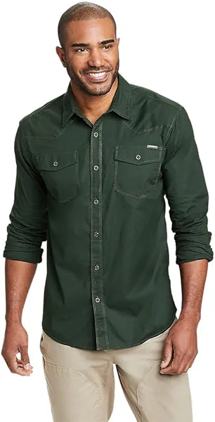 Eddie Bauer Men's Timber Edge Long-Sleeve Shirt