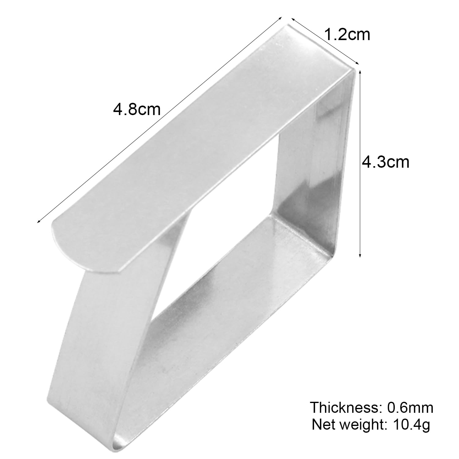 CYYSHR Lot de 12 pinces à nappe en acier inoxydable pour extérieur