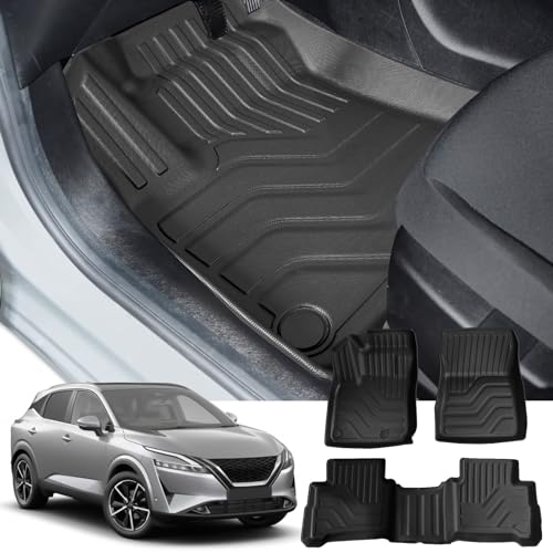 Tapis de sol Nissan Qashqai J12 étanches pour sorties en famille et pluie