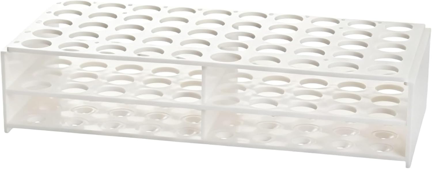 Tube Rack Plastic 50 Wells Centrifuge Test Tubes Stand Holder Rack for 15ml Science