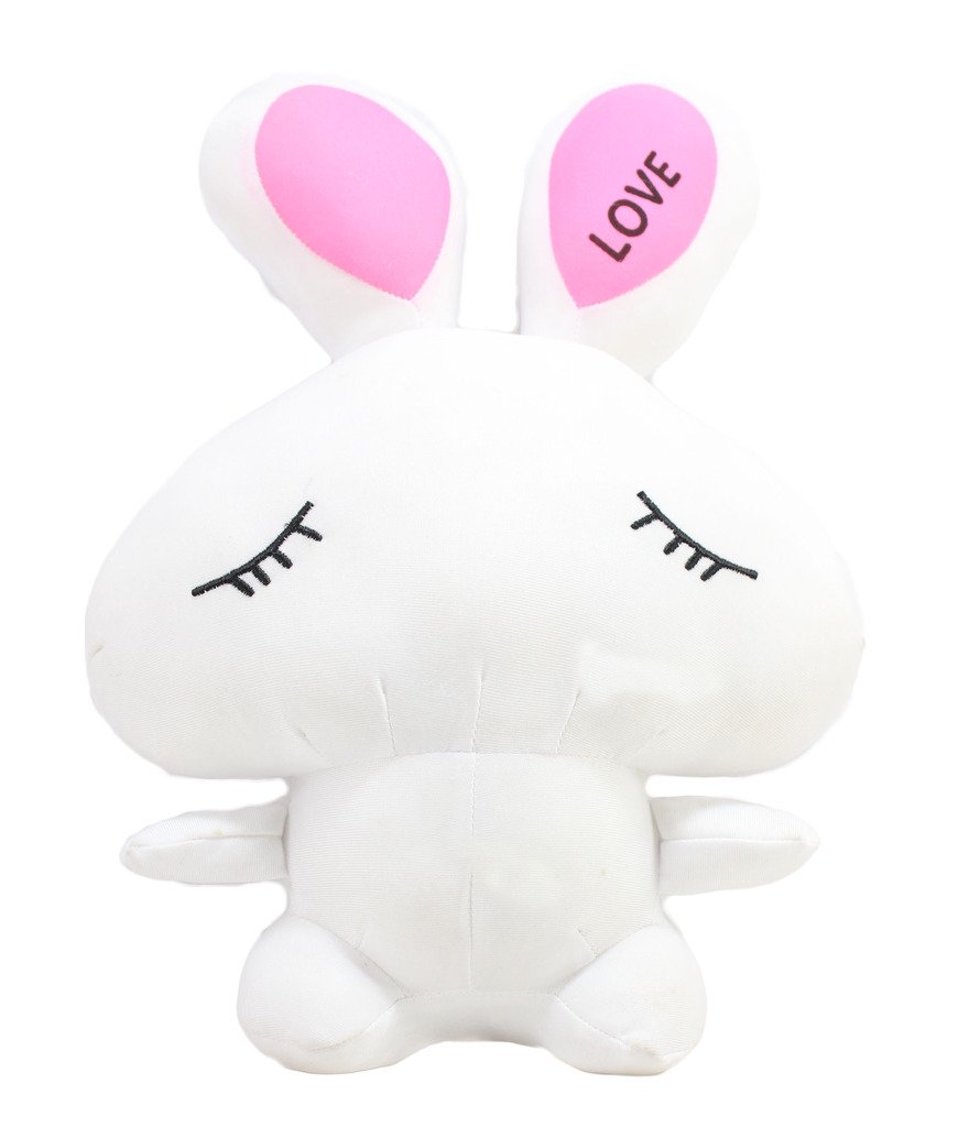Tickles Close Eye Bunny Rabbit Stuffed Soft Plush Animal Toy for Kids Boys & Love Girls (Color: White Size:30 cm)