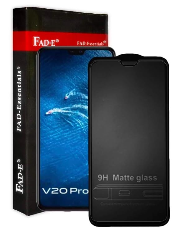Image of FAD-E Tempered Glass ScreenGuard Protector Compatible for Vivo V20 Pro (Matte Transparent)