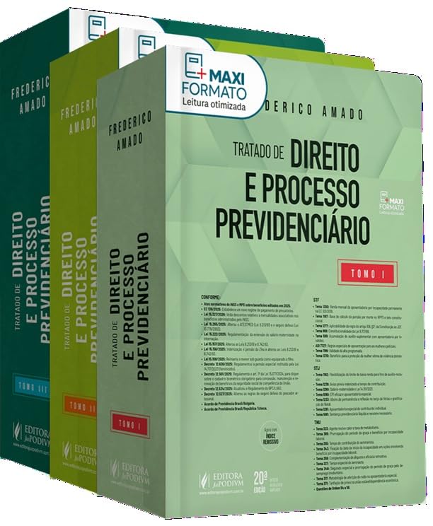 Capa de Tratado de Direito e Processo Previdenciário - Monstro Verde - 03 Volumes 20Ed.2026