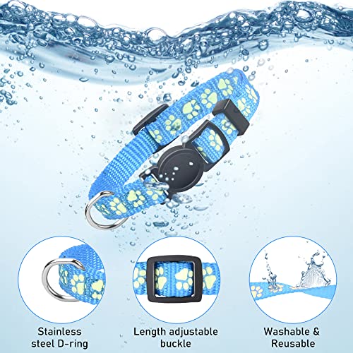 GAMUDA 12Pcs Reflective Puppy Collars, Soft Nylon Adjustable Whelping Set with Breakaway Buckles and 2 Record Keeping Charts (S)