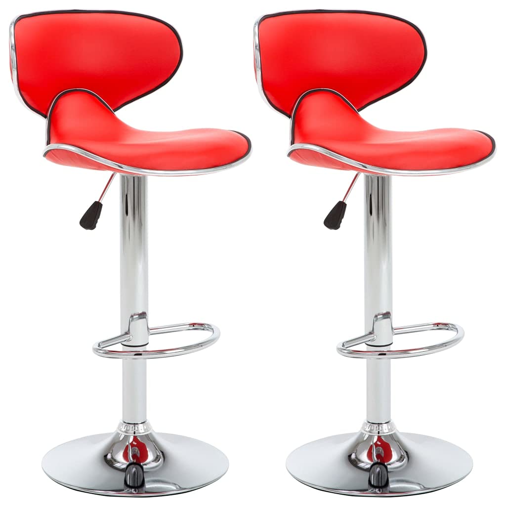 Tabouret de comptoir rotatif simili-cuir pour cuisine et bar chic