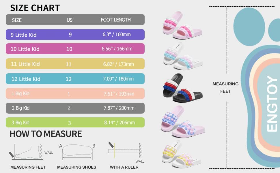 Engtoy Kid Boys Girls Slides Sandals For Kid Unisex Child Slippers Lightweight Non-slip Open Toe Comfy Shower Beach Funny Slide Sandals2