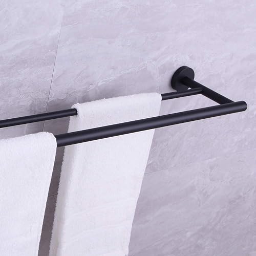 Miniatura 8 de SUS 304 - Toallero doble de acero inoxidable de 36 pulgadas para baño, soporte para toalla de montaje en pared, barra trasera de toalla estilo
