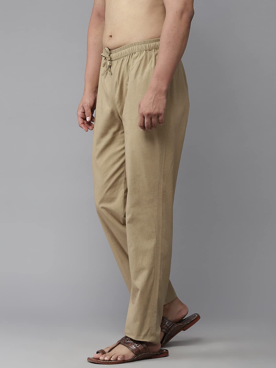 See Designs Men Brown & Navy Blue Solid Pure Cotton Men's Pyjama (Pack Of 2)_Sdcbpj170Xxl