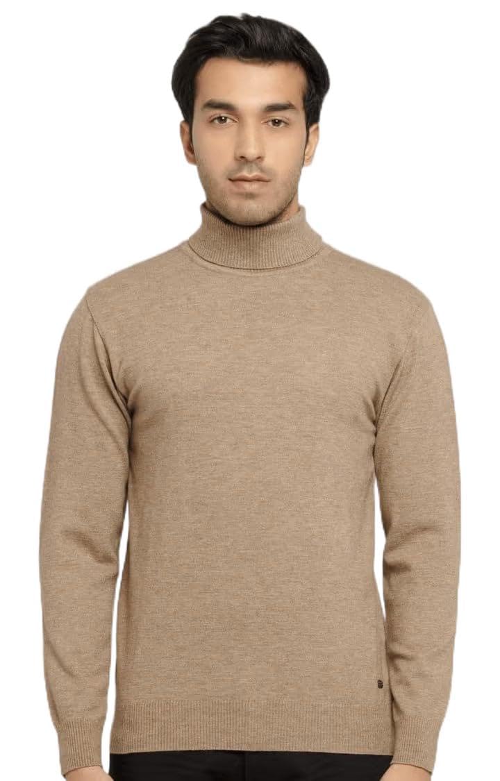 status quo Men's Solid High Neck Full Sleeves Sweater | 60% Acrylic 15% Nylon 25% Polyester-picture-22