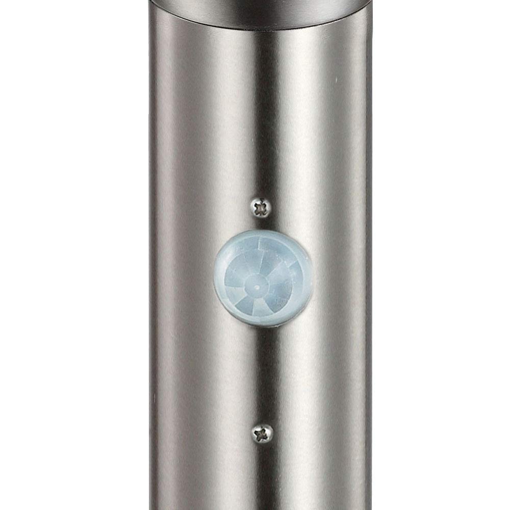LED Solar Außen Steck Lampe Terrassen Bewegungsmelder Erdspieß Edelstahl Steh Leuchte Globo 33437