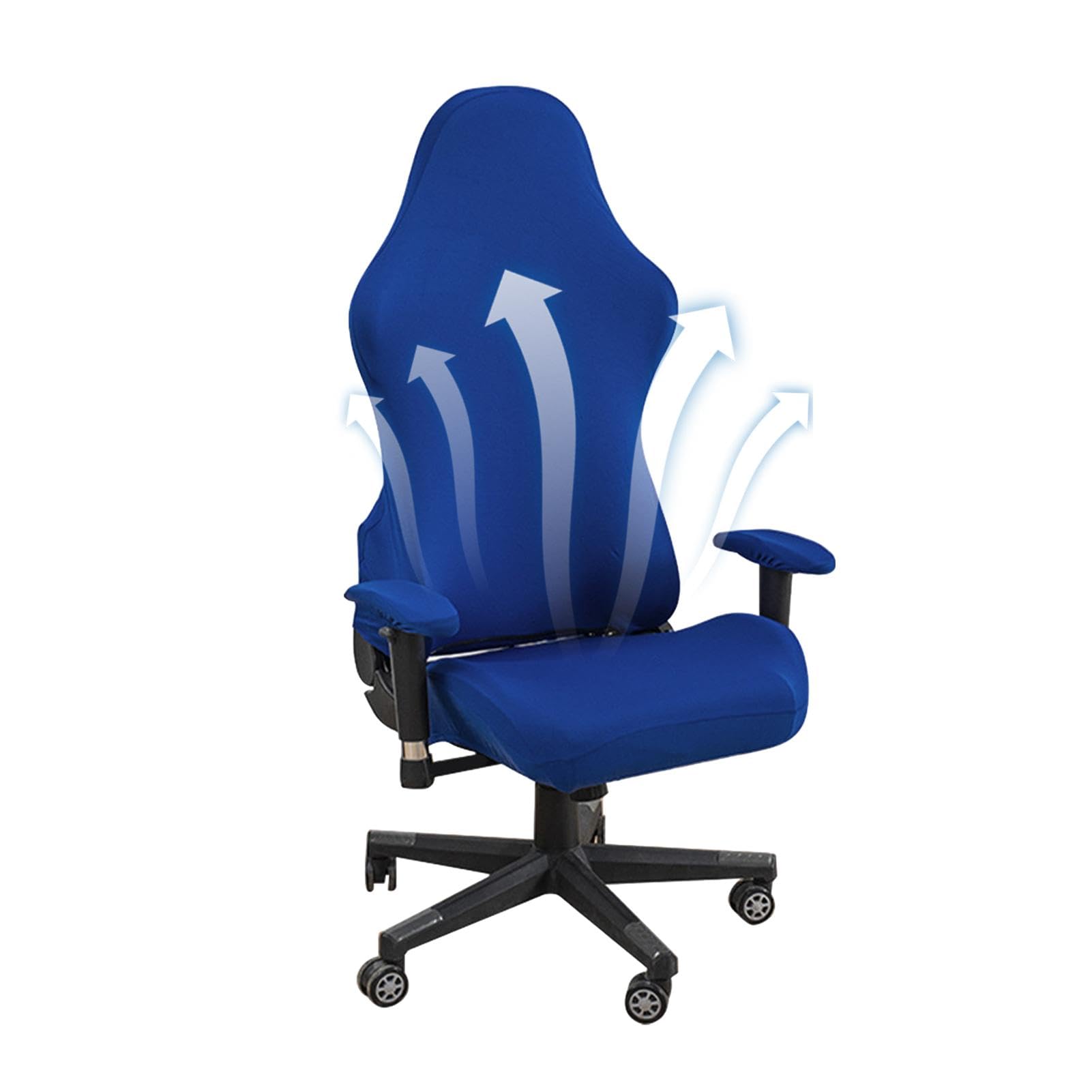 Fundas para sillas de computadora estirables, Funda para Silla de Escritorio - Juego de 4 Fundas para Asiento de Silla de Ordenador | Protector Lavable para Silla Gamer, para Sala de Estudio, Sala de