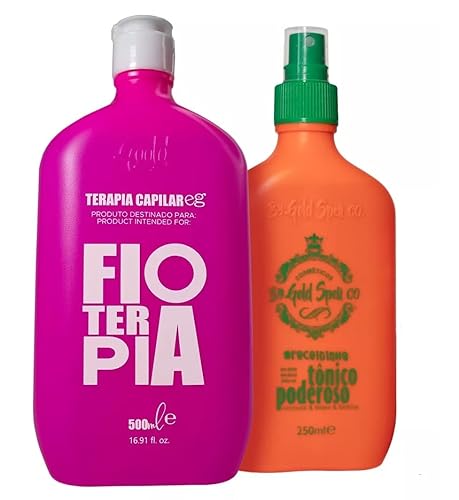 Everk Fioterapia 16.9 fl oz  Gold Spell Tonic 8.5 fl oz Tratamiento de queratina brasileña  Un solo paso  Sistema de alisado alisado