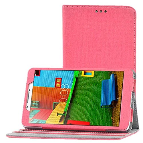 PU Leather Case Stand Cover For 6.98 inch Lenovo PHAB 6.98 PHAB 6.98 PB1-750 PB1-750N PB1-750M Tablet (Red)