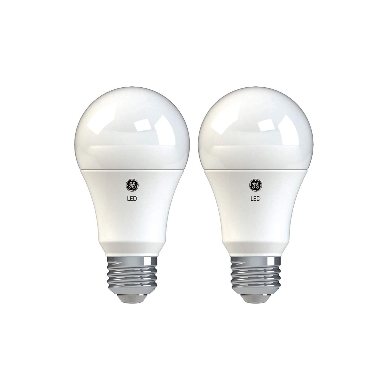 GE Basic LED Light Bulbs, 100 Watt, Soft White, A19, Medium Base (2 Pack)