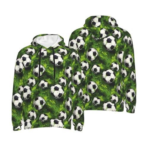 Hoodies For Men - Green Grass Football Print Long Sleeve Casual Men'S Hoodies & Sweatshirts Pullover With Pocket4