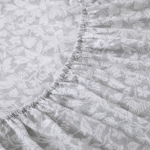Image of Tommy Bahama- Queen Sheet Set, Cotton Percale Bedding Set, Crisp & Cool, Stylish Bedding Set (Koya Bay Grey, Queen)