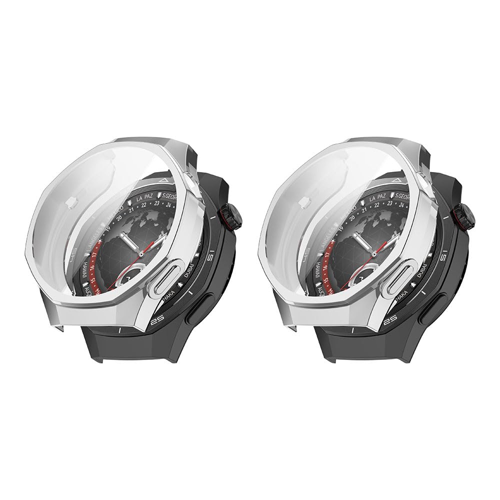 QJONSIU Case Compatible with Huawei Watch GT 5 Pro 46mm with Built in Screen Protector