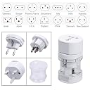 Portible International Multipurpose Travel Adapter All in One | Universal Worldwide Power Plug Charger with Dual USB Ports for US, UK, EU, AUS, NZ, Asia & Europe Compact Portable Converter Smartphones gallery image