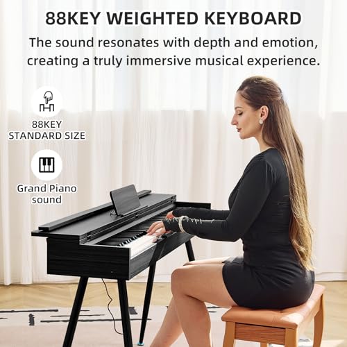 Professional 88-Key Weighted Hammer Action Digital Piano